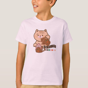 Teezeit von Katzen und Kaninchen T-Shirt