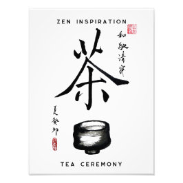 Teezeremonie auf dem Zen-Foto Erweiterung Fotodruck