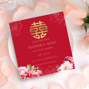 Teezeremonie Chinesische Hochzeit Speichern Sie di Einladung