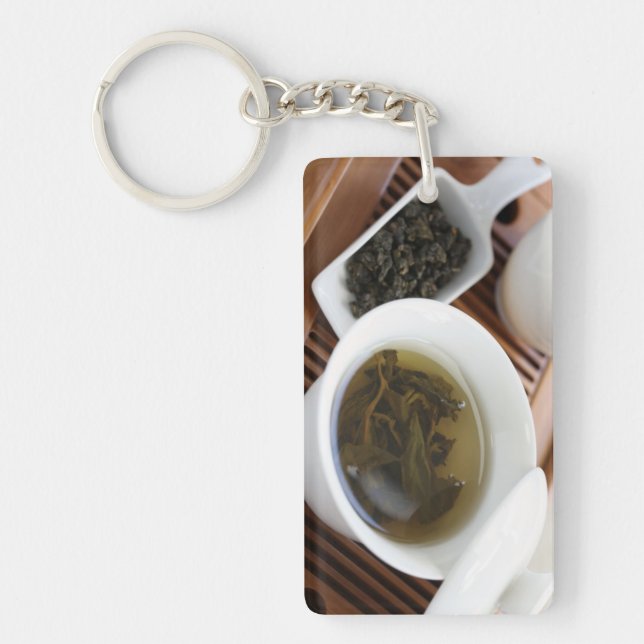 Teezeremonie des traditionellen Chinesen: oolong Schlüsselanhänger (Vorderseite)