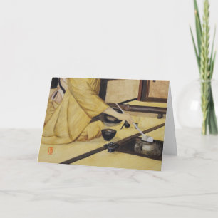 Teezeremonie geschlossen karte