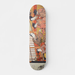 Teezeremonie Isoda Koryusai japanische Holzschnitz Skateboard