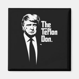 Teflon Don Trump monochrome Ikonenkunst Magnet