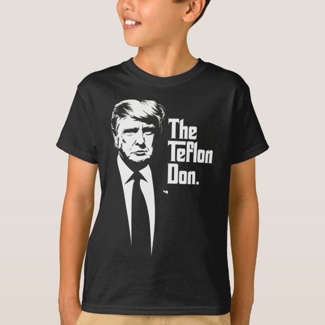 Teflon Don Trump monochrome Ikonenkunst T-Shirt (Vorderseite)