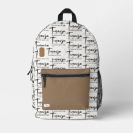 TEGARJA BEDRUCKTER RUCKSACK