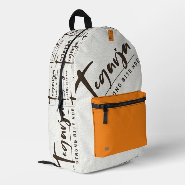 TEGARJA BEDRUCKTER RUCKSACK (Rückseitige Ecke links)