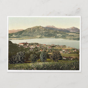 Tegernsee, allgemeine Ansicht, Oberbayern, Deutsch Postkarte