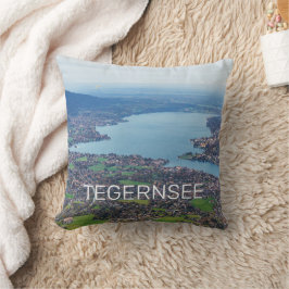 Tegernsee Bayerischer See Panorama Souvenir Kissen