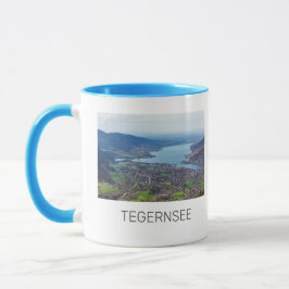 Tegernsee Bayerischer See Panorama Souvenir Tasse