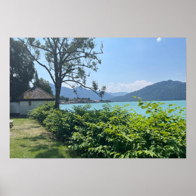 Tegernsee in den Alpen Poster (Vorne)
