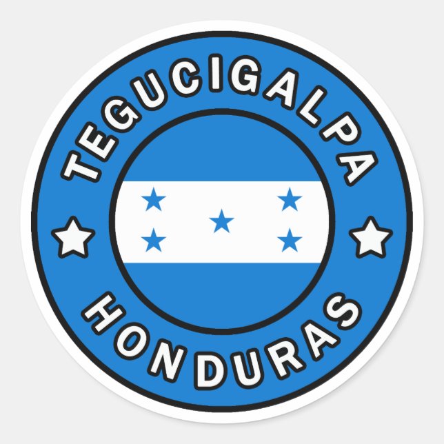 Tegucigalpa Honduras Runder Aufkleber (Vorderseite)