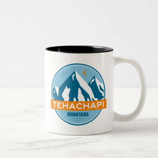 Tehachapi Berg California Zweifarbige Tasse (Rechts)