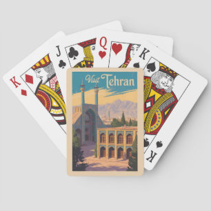 Teheran Iran Golestan Palace Illustration Travel Spielkarten