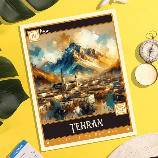 Teheran, Iran | Vintage Malerei Postkarte (Von Creator hochgeladen)