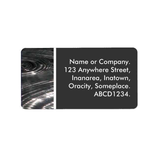 Teich Adressaufkleber (Vorne)