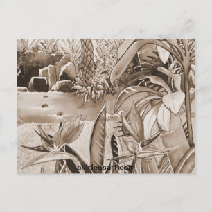 Teich bei Ananas Plantation Postkarte