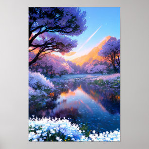 Teich der ätherischen Ruhe Poster