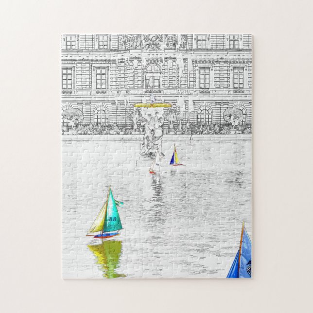 Teich des Luxembourg-Gartens - Paris (Vertikal)