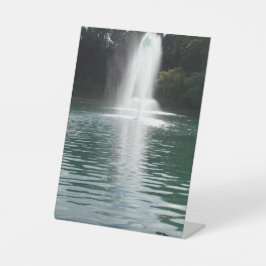 Teich Foto Sockelschild