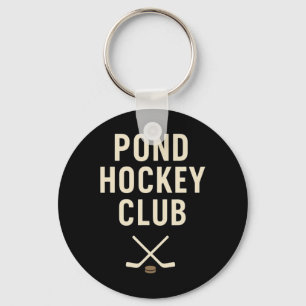 Teich Hockey Club gekreuzte Stöcke Outdoor Wintere Schlüsselanhänger