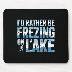Teich Hockey Eher Auf Einem See Erfrieren Shinny Mousepad
