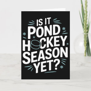 Teich Hockey Saison Shinny Karte