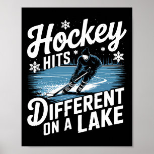 Teich Hockey trifft anderen Shinny Poster