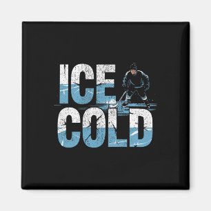 Teich Hockeyspieler Eiskalte Shinny  Magnet