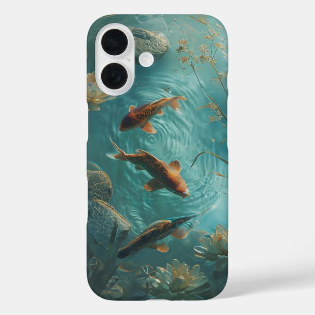Teich in meinen Händen iPhone 16 Hülle (Rückseite)