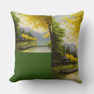 Teich mit der Natur Kissen