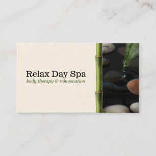 Teich und Bamboo Visitenkarte