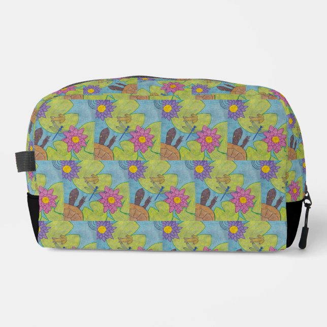 Teichszene - Dopp-Kit Waschbeutel (Vorderseite)