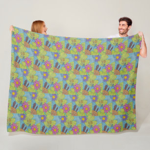 Teichszene - Fleece-Decke Fleecedecke
