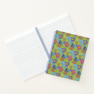 Teichszene (Muster) - Notebook Notizbuch