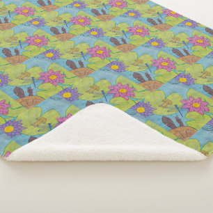 Teichszene - Sherpa Blanket Sherpadecke
