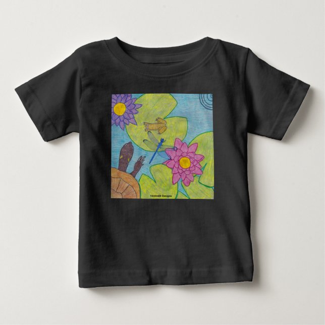 Teichszene (vivid) - Baby-T - Shirt (Vorderseite)