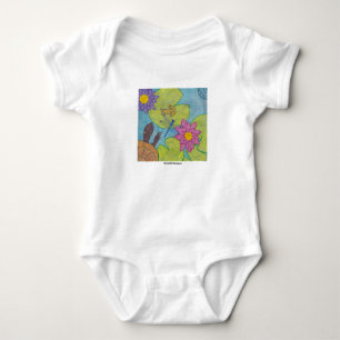 Teichszene (weiß) - Baby Bodysuit Strampler