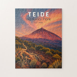 Teide-Nationalpark Spanien Illustration Reise Kuns