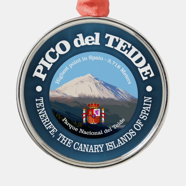 Teide Ornament Aus Metall (Vorne)
