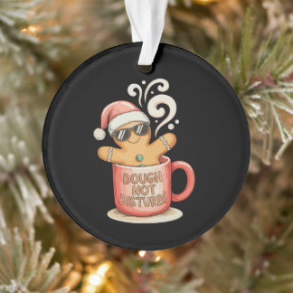 Teig Nicht Stören Gingerbread Man Kaffee Weihnacht Ornament