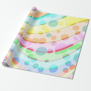 Teigbügel aus Ribbonen und Blasen Geschenkpapier