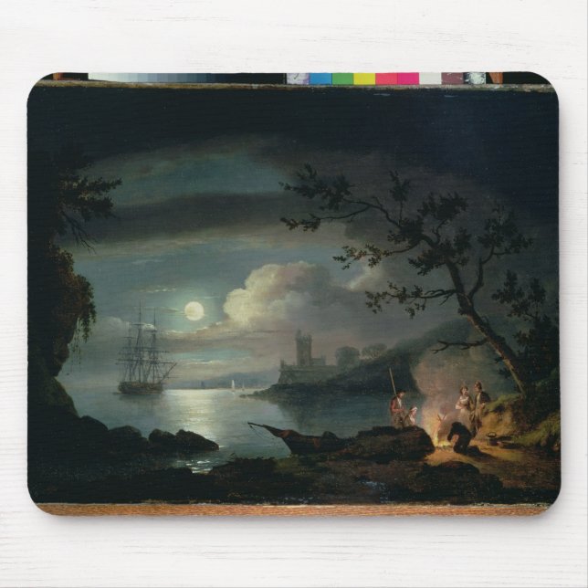 Teignmouth durch Mondschein Mousepad (Vorne)