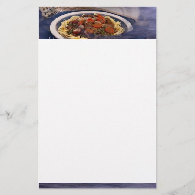 Teigwaren-Briefpapier Briefpapier (Vorderseite)