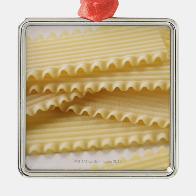 Teigwaren Silbernes Ornament (Vorne)