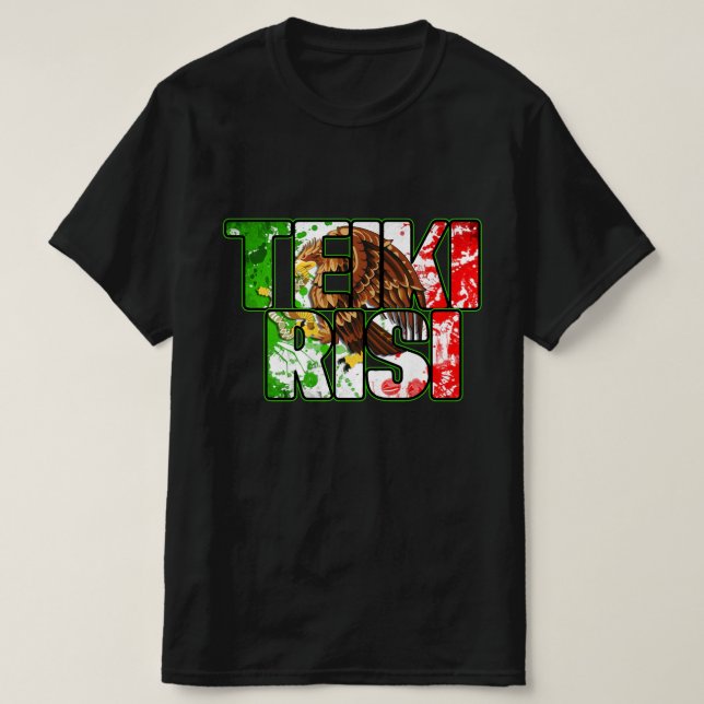 Teikirisi le slogan mexicain mens tshirt noir (Design devant)