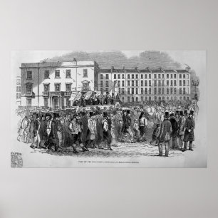 Teil der Chartist-Prozession Poster