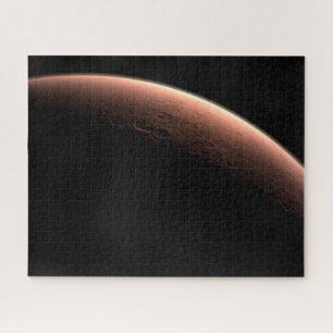 Teil der Mars an der Grenze von Licht und Dunkel.