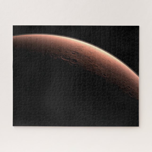 Teil der Mars an der Grenze von Licht und Dunkel. (Horizontal)