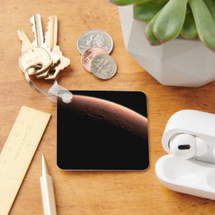 Teil der Mars an der Grenze von Licht und Dunkel. Schlüsselanhänger