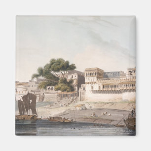 Teil der Stadt von Patna, auf dem Fluss der Magnet